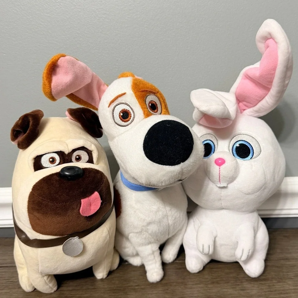 Ty Secret Life of Pets Max, Mel, & Snowball Plush‎ Set